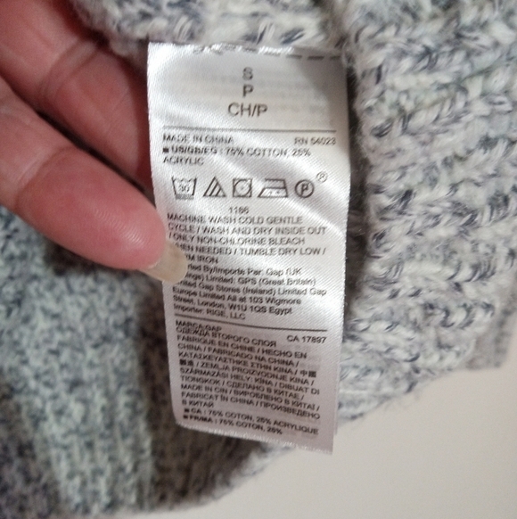 Gap marled thick crew neck sweater women's size small - Picture 5 of 6
